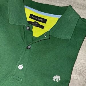 Banana Republic Forest Green Polo